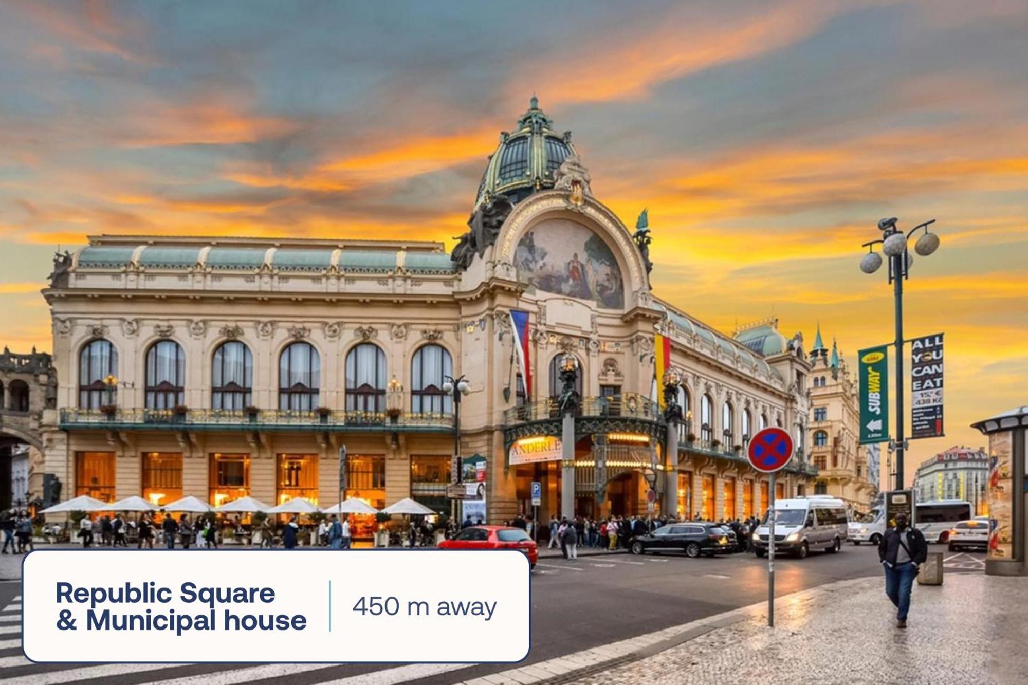 Turnkey I Republic Square Apartments Prague Ngoại thất bức ảnh